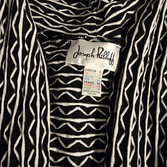 Joseph Ribkoff Geometric Oversized Cardigan - Size 16 - Picture 4 of 6